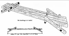 the diagram shows how to make a wooden bench with two legs and one leg that is attached