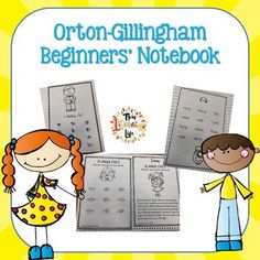 an orton - gillingham beginner's notebook with two children holding hands