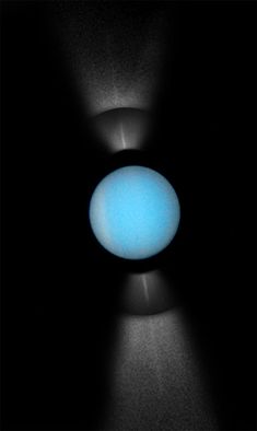 an image of a blue light in the dark