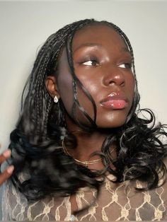 French Curl Maintenance, Small Braids Black Women, Shorts Braids For Black Women, Medium Length French Curl Braids, Brown Short Braids, Short Braids Ideas