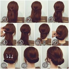 Gibson Tuck, Easy Braided Updo, Hair Updos Tutorials, Short Hair Bun