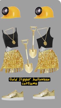 the gold digger halloween costume is shown