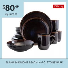 the dinnerware is on sale for $ 80