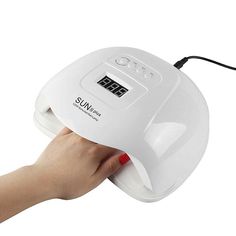 Free shipping over $50. Visit our store for more: https://www.ebay.com/str/godollup 120 Watt Faster Drying Nail Lamp As you know, the higher the power of the nail lamp, the faster the nails dry. A revolution in high-speed curing, can cure your nail gel polish in seconds to make your nails perfect, what an unbelievable drying speed! Maximum Power on The Market! Faster than twice the speed of the other 80W gel lamp. Easy to Operate 4 Timer Settings (10s, 30s, 60s, 99s Low Heat Mode). Large LCD scr Standby Mode, Nail Polish Dryer, Uv Nail Lamp, Therapy Machine, Dry Nail Polish, Face Makeup Brush, Plastic Ware, Led Nail Lamp, Nail Dryer