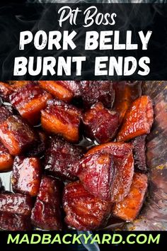 Pit Boss Pork Belly Burnt Ends are a candied bacon flavor appetizer! The pork is seasoned, smoked, braised, and sauced for the best tasting meat appetizer you've ever had! Easy instructions for making them on a pellet grill. #porkbelly #porkbellyrecipes #porkbellyburntends #porkbellyburntendssmoked #porkbellyburntends #porkbellyburntendspelletgrill #porkbellyburntendspitboss #pelletgrillporkbellyrecipes #pitbossporkbelly #smokedporkbellypitboss #pitbosssmokerrecipes #pelletgrillsmokerrecipes #smokedappetizers #smokedappetizersforparty #smokedappetizerrecipes #smokedappetizersappetizerideas #smokedappetizerssnacks #smokedappetizerideas #candiedporkbelly #candiedporkbellyrecipes #candiedpork #candiedporkbellyburntends #candiedporkbellybites Pork Burnt Ends, Smoked Pork Recipes, Smoked Pork Belly, Pork Belly Burnt Ends, Bbq Appetizers, Honey Barbecue, Sweet Pork, Burnt Ends, Pork Belly Recipes