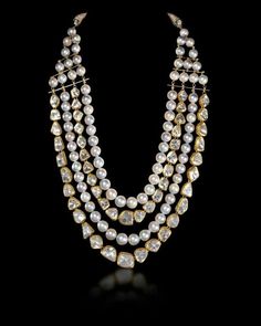 Natural Uncut Diamond Polki & Pearl 925 Sterling Silver Necklace Jewelry Bridal Pendant, The Bling Ring, Diamond Jewelry Necklace, Polki Jewellery, India Jewelry, Uncut Diamond, Kundan Jewellery, Traditional Jewelry, Tahiti