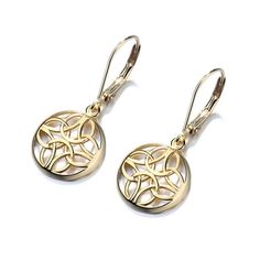 High Polish FinishMetal: Sterling SilverHypoallergenicNickel and Lead FreeClosure: Lever-backSize: 22mm L x 5mmW Size: one size.  Color: Gold.  Gender: female.  Age Group: adult. Celtic Knot Designs, Celtic Earrings, Celtic Culture, Coffee And Espresso Maker, Celtic Design, Knot Design, Celtic Art, Art And Culture, Celtic Designs