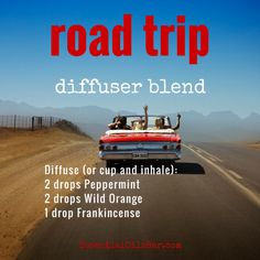 Road Trip Diffuser Blend — Essential Oils Bar Car Diffuser Blends, Doterra Recipes, Doterra Diffuser, Car Diffuser Essential Oils, Doterra Diffuser Blends, Essential Oils 101, Calming Essential Oils, Oil Bar