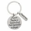 a keychain with a quote on it that says, i cannot't have trouble