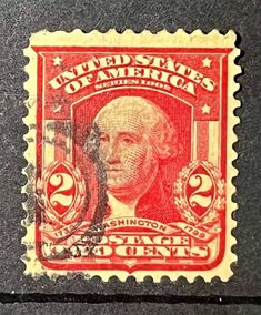 an old postage stamp with the image of george washington