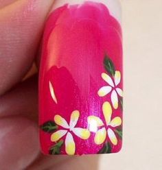 Plumeria Design Plumeria Flower Nail Art, Plumeria Nails, Summer Nail Inspo Hawaiian Flower, Plumeria Accessories, Bright Colored Nails, Plumeria Ring, Summer Nails Beach, Watermelon Nails