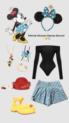 Minnie Mouse Disney Outift✨🐭🌼 #disneybound #minnie #outfit #disney Minnie Mouse Costume Diy, Minnie Costume, Disney Wonder Cruise, Minnie Outfit, Outfit Disney, Disney World Rides, Minnie Mouse Costume