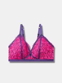 Matching Style(s): Search 41601173 FIT Wireless. Adjustable straps. MATERIALS + CARE 92% nylon, 8% spandex. Wash cold; line dry. Imported. DETAILS Lace detail. . Keyhole detail. . The best plus size women's neon nights keyhole halter bralette bralettes in pink glo violet crescent made of lace. Purple Fitted Bra With Adjustable Straps, Fitted Purple Bra With Adjustable Straps, Pink Nylon Bra, Fitted Pink Nylon Bra, Spring Stretch Bra With Adjustable Straps, Stretch Pink Bra With Straps, Stretch Pink Bra, Nylon Bra With Adjustable Straps, Pink Stretch Bra