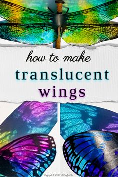 how to make translucent wings in photoshopped with the text, how to make translucent wings