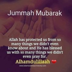 a person holding their hands together with the words jummah mubarak