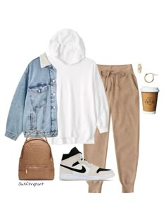 White Hoodie Outfit, Joggers Outfit Women, Gym Ootd, Pilates Outfit, Gym Crush, Sweats Outfit, Look Legging, Cute Gym Outfits, Beige Outfit