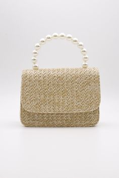 storets.com Pearl Handle Straw Bag Spring Party Top Handle Satchel, Summer Cream Shoulder Bag With Pearl Handle, Summer Beige Shoulder Bag With Pearl Handle, Cream Shoulder Bag With Pearl Handle For Summer, Chic Satchel Bag With Pearl Handle, Beige Bag With Pearl Handle For Vacation, Summer Crossbody Shoulder Bag With Pearl Handle, Beige Vacation Bag With Pearl Handle, Vacation Beige Bag With Pearl Handle