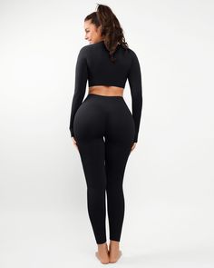 AirWear Long Sleeve Legging Set | Cosmolle Versatile Solid Breathable Activewear, Versatile Breathable Activewear With High Stretch, Versatile Solid Color Activewear With Moisture-wicking, Solid Nylon Activewear With 4-way Stretch, Versatile High Stretch Moisture-wicking Activewear, Versatile High-stretch Moisture-wicking Activewear, Breathable High Stretch Activewear From Recycled Polyester, Breathable Solid Activewear With Micro-elastic Fit, Breathable Micro-elastic Activewear