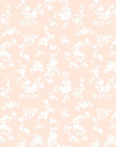 a pink and white floral wallpaper pattern with small flowers on the left hand side