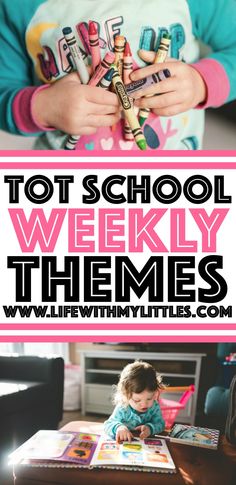 Tot School Curriculum, Preschool Weekly Themes, Tot School Themes, Preschool Weekly Lesson Plans, Daycare Lesson Plans, Weekly Themes, Daycare Themes, Toddler Daycare, Toddler Lessons