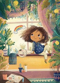 Kids Story Books, Whimsical Illustration, Illustration Girl, Kids' Book