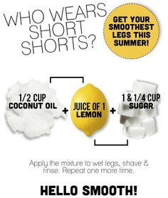 Smooth and Silky Legs DIY Beauty Recipe Silky Smooth Legs, Silky Legs, Diy Beauty Recipes, Beauty Recipe, Shaving Cream, Home Spa, Homemade Beauty Products