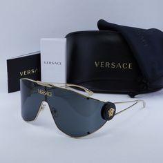 FREE PRIORITY SHIPPING & FREE RETURNS ON DOMESTIC ORDERS Sunglasses Eyeglasses New Arrivals Feedback About US Contact Us Sunglasses Eyeglasses New Arrivals Feedback About US Contact Us New VERSACE VE2268 100287 Gold/Dark Grey 42-142-115 Sunglasses   Additional information: Brand VERSACE Glasses Type Frame Material Metal UPC 8056262033272 Color Code 100287 Gender Men Style Shield Model VE2268 Temple Length 115 Bridge Size 142 Lens Socket Width 42 OUR PROMISE ✔ 100% authenticity guaranteed or your Versace Shades, Versace Medusa Biggie Sunglasses, Versace Sunglasses Women 2022, Versace Black Sunglasses, Versace Glasses, Versace Gold, Versace Sunglasses, Gucci Sunglasses, Men Eyeglasses