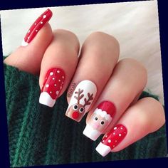 Lys Makeup, Simple Christmas Nails, Santa Nails, Gel Pedicure, French Pedicure, Red Christmas Nails