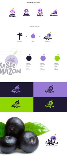 Logo Acai, Acai Branding, Graphic Design Posters Layout, Illustrator Design Tutorial, Photoshop Design Ideas, Graphic Design Business, Graph Design, Visual Branding