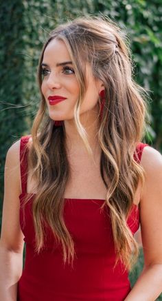 Bridesmaid Hair Inspo, Wedding Guest Hair, Bridemaids Hairstyles, 2023 Prom, Simple Prom Hair, Guest Hair, Bridesmaid Hair Makeup, Wedding Guest Hairstyles, Long Hair Wedding Styles