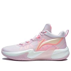 Li-Ning Superlight Speed 1 'White Pink' ABAS041-2 Popular Volleyball Shoes, Preppy Volleyball Shoes, Women’s Volleyball Shoes, Girls Volleyball Shoes, Court Shoes Volleyball, Li Ning Shoes Basketball, Colorful Volleyball Shoes Nike, Good Volleyball Shoes, Cool Volleyball Shoes