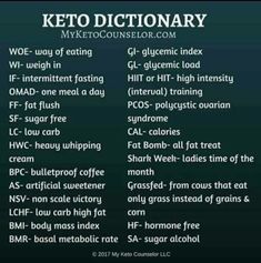 the keto dictionary is shown in black and white