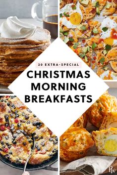 christmas morning breakfasts with text overlay