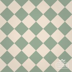 a green and white checkered wallpaper pattern