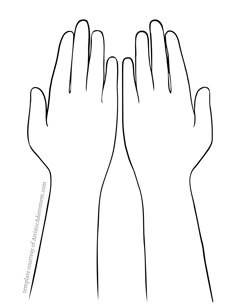 two hands reaching up to each other