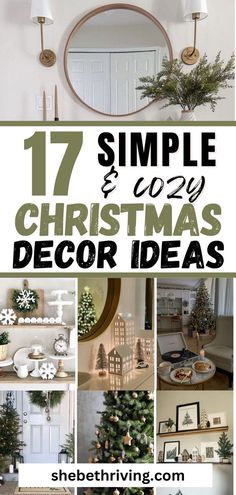 17 Minimalist Christmas Decor Ideas (You'll 100% Love) Farmhouse Simple Christmas Decor, Neutral Gold Christmas Decor, Neutral Christmas Decor Mantles, Christmas Credenza Decor Ideas, Sage Green And Cream Christmas Decor, Taupe Christmas Decor, Neutral Christmas Decorating Ideas, Neutral Minimalist Christmas Decor, Christmas Simple Decor Ideas