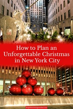 the cover of how to plan an unforgetable christmas in new york city