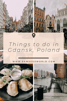 collage of things to do in cadansk, poland with text overlay