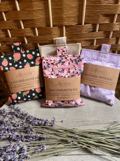 Hand made from our farm. 100% cotton fabric with lavender buds. Toss a dryer bag into your dryer, and it will leave your laundry with a fresh and calming scent of lavender. Dimension: 4x5 " with Velcro to close the bag. Lavender buds which is disposable and can be refilled with fresh dry buds. Lavender Dryer Sachets, Lavender Products, Lavender Dryer Bags, Lavender Basket, Christmas Table Runner Pattern, Christmas Hacks, Lavender Gifts, Calming Scents, Lavender Bags