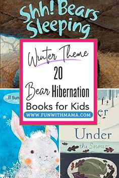 books for children to read in winter time with the title overlaying it's image