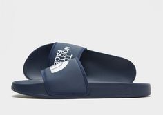 Kick back in these men's Base Camp Slides from The North Face. In a Summit Navy colourway, these slip-on slides have a padded TPU strap for a secure fit, with a mesh foam and recycled poly lining for an easy feel. Underfoot, the EVA foam midsole contours the foot for comfort, while the textured outsole adds essential grip. Finished off with The North Face Half Dome branding to the strap._ Face Base, Base Camp, Kick Backs, Half Dome, Jd Sports, Eva Foam, Sport Fashion, North Face, The North Face