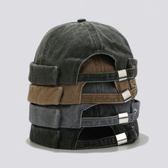 Docker Hat, Sailor Cap, Brimless Hat, Retro Hats, Cotton Beanie, Elegant Hats, Unique Hats, Leather Hats, Street Dance