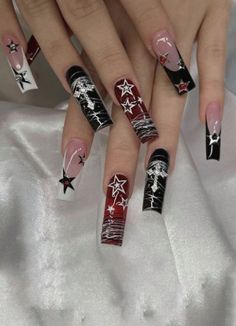 Dark Fall Nail Art, Maximalist Nails, Ateez Concert, Junk Nails, Nails Dark, Colors 2023, Dark Fall