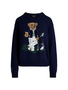 Polo Bear Sweater, Tall Models, Polo Bear Ralph Lauren, Ralph Lauren Womens Clothing, Bear Sweater, Future Clothes, Americana Fashion, Polo Bear, Ralph Lauren Collection