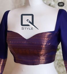 Corset Top Long Sleeve, Crop Top Autumn, Blouse Designs Catalogue, Latest Blouse Designs Pattern, Blue Outfits, Traditional Blouse Designs, New Saree Blouse Designs, Latest Model Blouse Designs, Fashionable Saree Blouse Designs