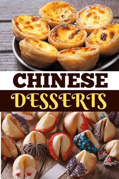 chinese desserts with text overlaying the image