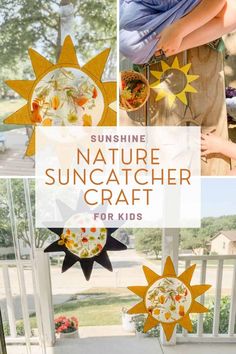 the suncather craft for kids is on display