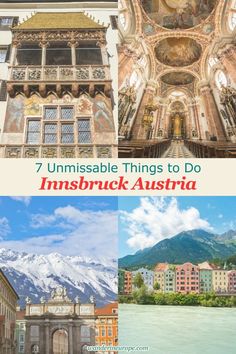 the top things to do in instruck austria with text overlaying it