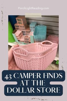 Dollar Store Camping Hacks, Dollar Store Camping, Trailer Camping Hacks, Camper Storage Ideas Travel Trailers, Tent Camping Organization, Rv Essentials, Travel Trailer Organization, Organization Travel