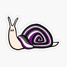 Cute design for all the ace people out there! Asexual colour themed pattern! <3 Snail Sticker, School Design, In Time, Anniversary Gift, Sticker Design, Sell Your Art, Anniversary Gifts, Vinyl Sticker, Vinyl